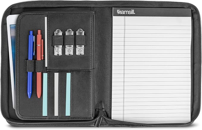 Samsill Professional Padfolio, Faux Leather Junior Portfolio - Image 3