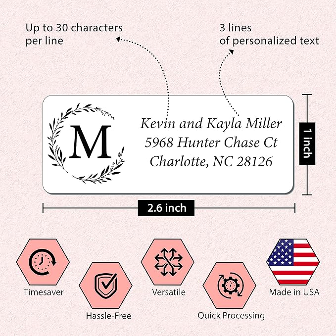 Personalized Return Address Labels Simple - Image 2