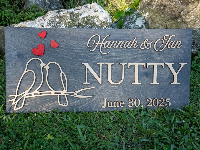 Custom Family Name Sign | Personalized Wooden Wedding Gift | Rustic Last Name - Image 8