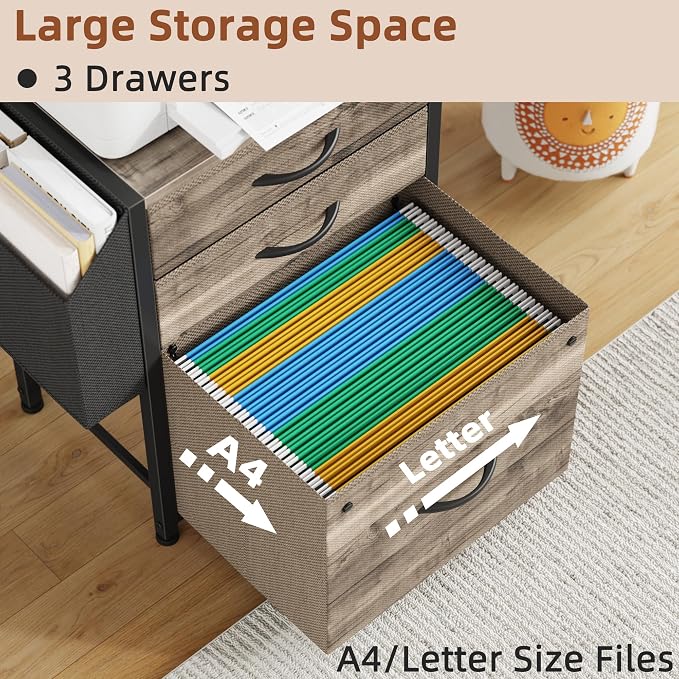 HIGDBFE 3 Drawer File Cabinet - Image 6