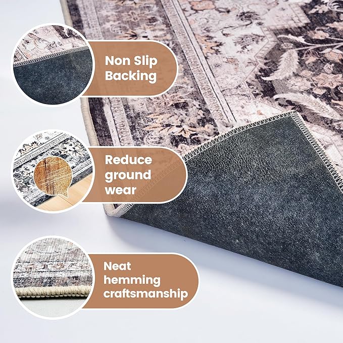 Office Chair Mat for Hardwood Tile Floor, Machine Washable Office Area Carpet - Image 3
