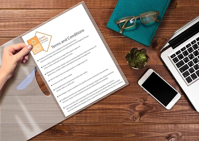 Better Office Products Presentation Folder Report Covers, No Punch Report Covers - Image 2
