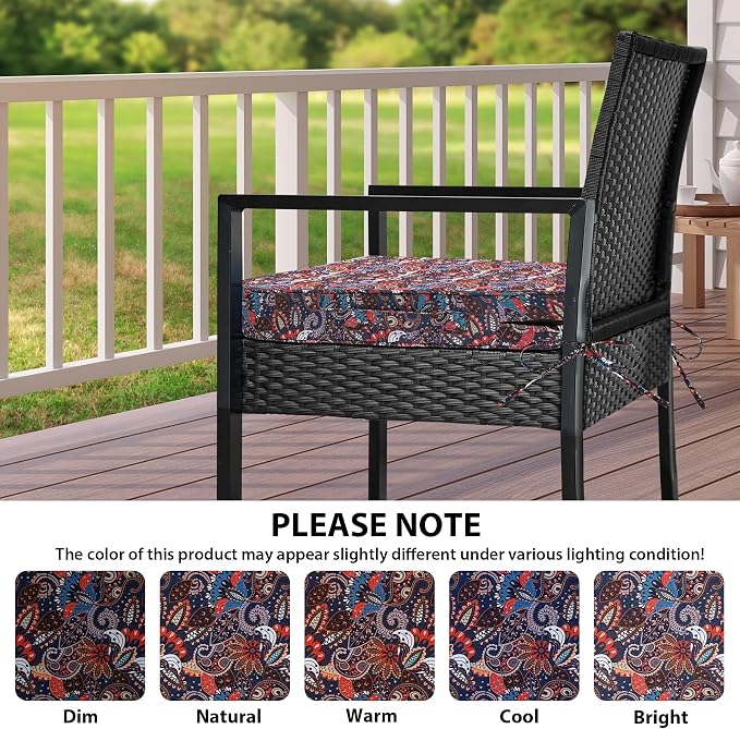 IPYNBAP Outdoor Chair Cushions Set of 4 -Waterproof Outdoor Seat Cushions - Image 7