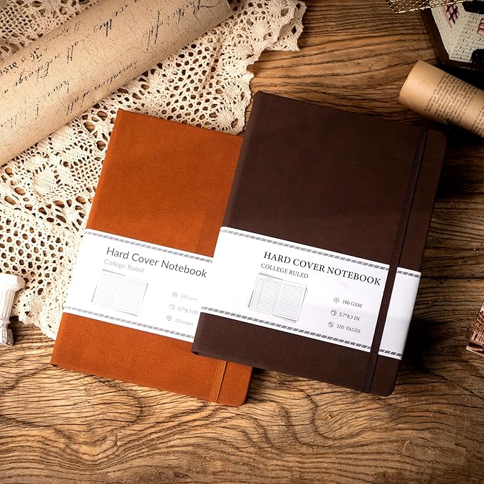 CAGIE Lined Journal Notebook for Men Women 320 Pages Leather Journals for - Image 2