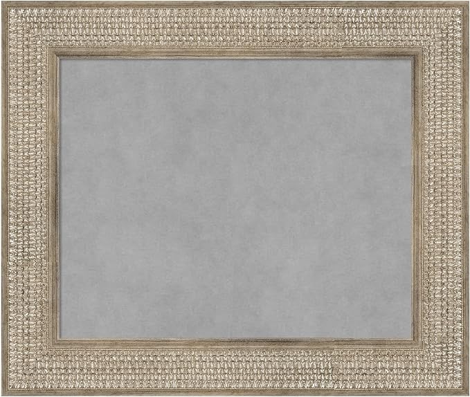 Amanti Art Silver Framed Magnetic Board 22x26 Small Vision Board by AmantiArt