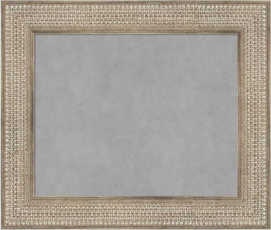 Amanti Art Silver Framed Magnetic Board 22x26 Small Vision Board by AmantiArt