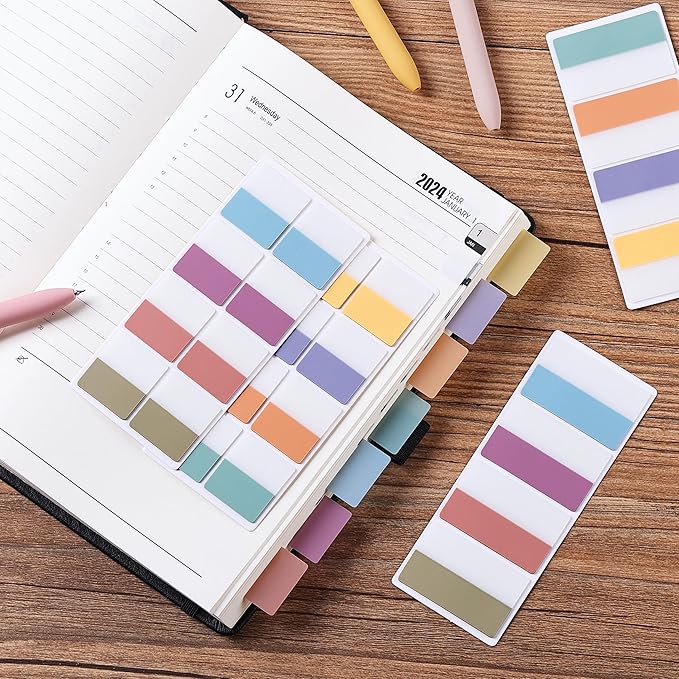 Mr. Pen- Sticky Index Tabs, 360 Pcs, Colorful Sticky Tabs for Notebooks, Page Markers, Page Tabs for Binders, Page Tabs Sticky Tabs for Books, Notebook Tabs, Book Sticky Tabs for Notebooks-DeskLoop Office