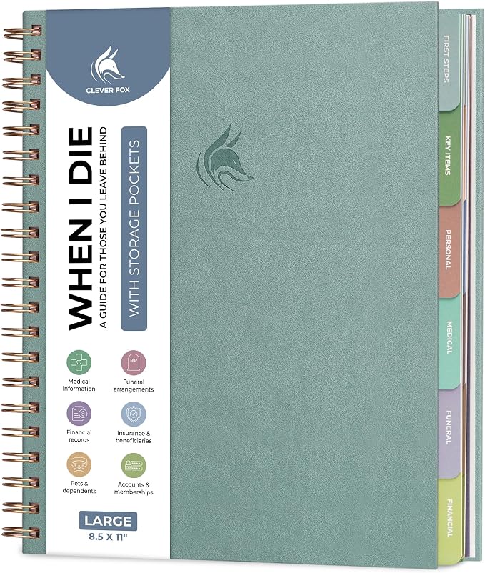 Clever Fox Large When I Die Planner by CleverFox