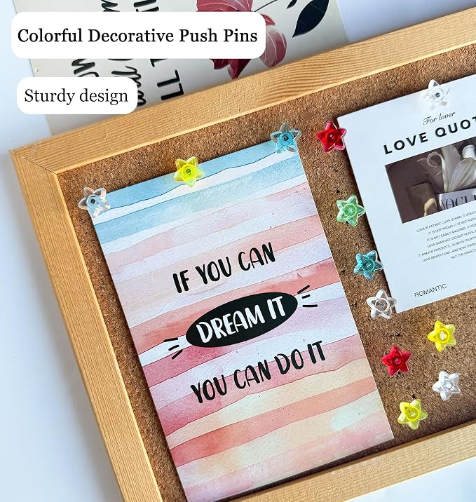 150PCS Clear Multiple Colors Push Pins, Straight Pins, Bulletin Board Thumb - Image 3