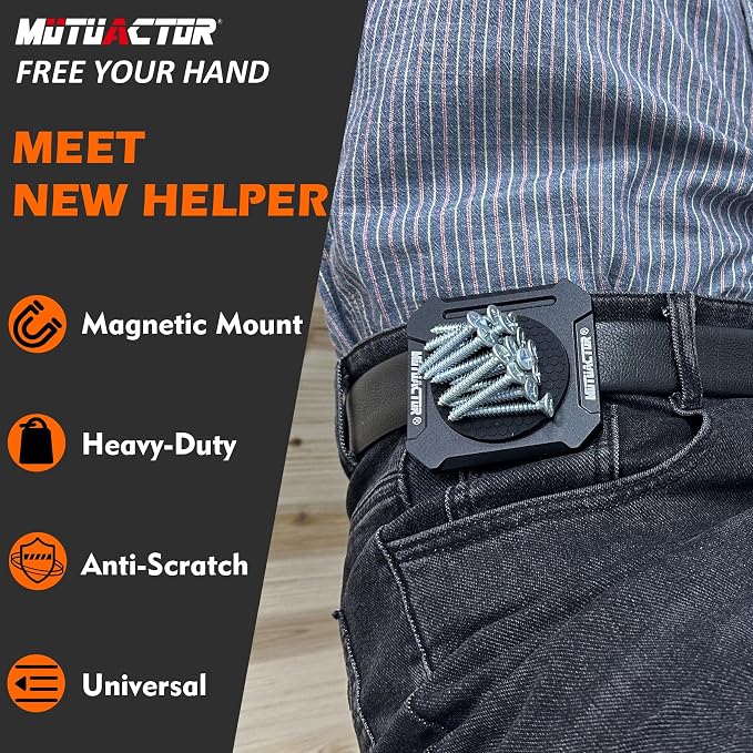 MUTUACTOR Heavy Duty Magnetic Tool Belt Clip, Φ2.2”Anti-Slip Strong Magnet Tool - Image 3