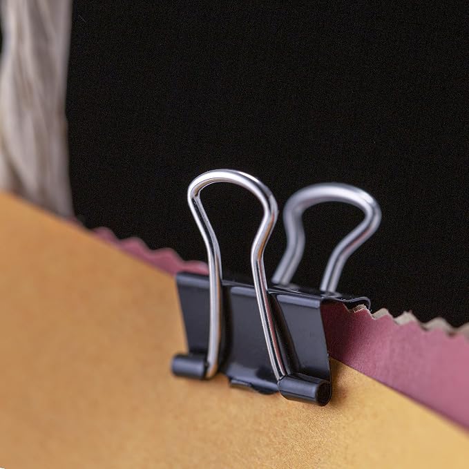 Officemate Mini Binder Clips, Heavy-Duty Metal Handles, School & Home - Image 6