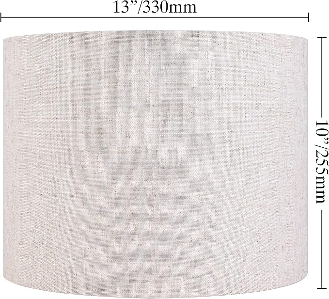 Set of 2 Drum Lampshades for Table, Floor & Bedside Lamps - Image 2
