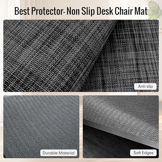 Office Chair Mat, Heavy Duty Floor Protector Rolling Chairs - Image 3