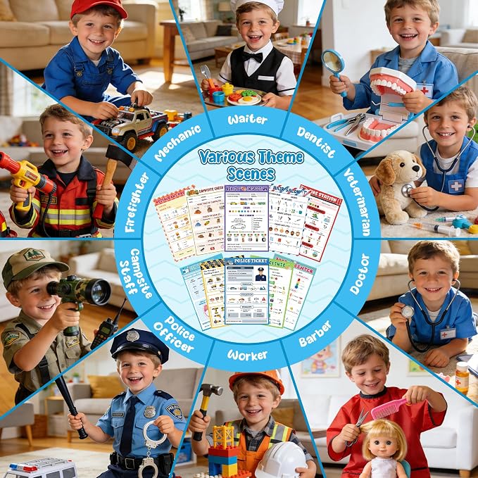 TICIAGA Kids Pretend Play Notepads - Image 6