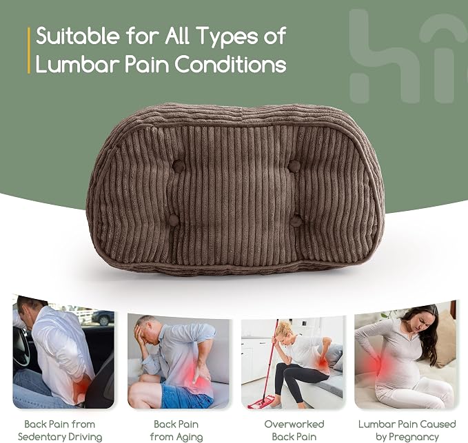 HIGOGOGO Lumbar Support Pillow for Recliner Chair/Accent Chair/Couch/Office - Image 6
