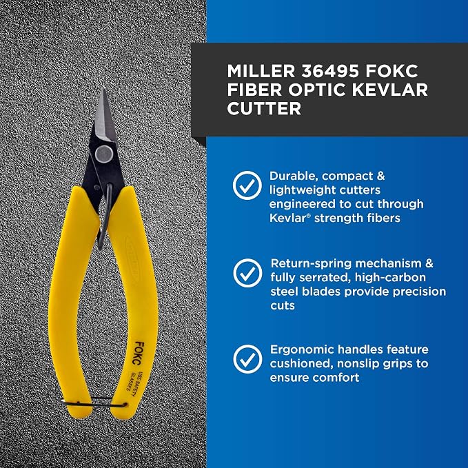 Miller FOKC Fiber Optic Kevlar Cutter, Easily Portable Utility Tool - Image 2