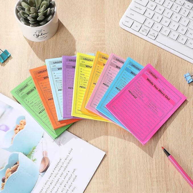 Eaasty 9 Pieces While You were Out Pads 4 x 5 Inches Assorted Colors Sticky - Image 3