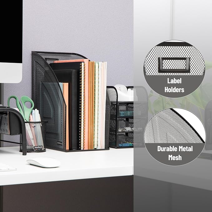 Mind Reader Vertical File Organizers, Desktop File Holders - Image 4