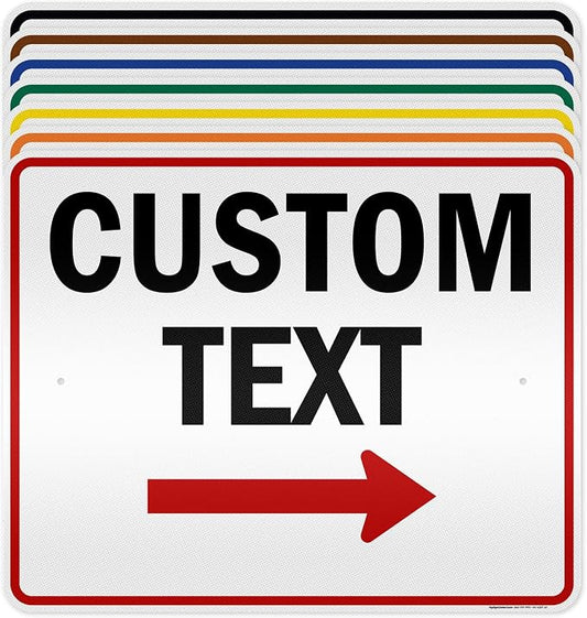 Custom Arrow, Custom Directional Sign, Right Arrow, 24x30 Inches, 3M EGP by MySignCenter