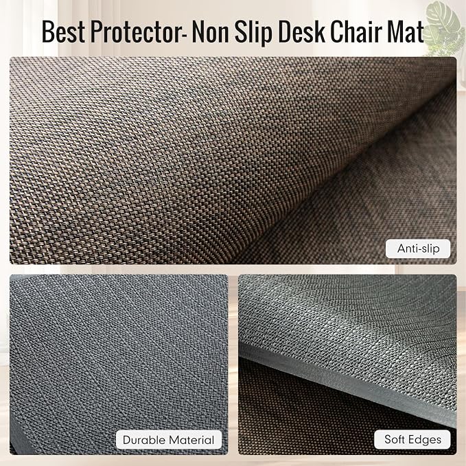 Office Chair Mat, Heavy Duty Floor Protector Rolling Chairs - Image 3