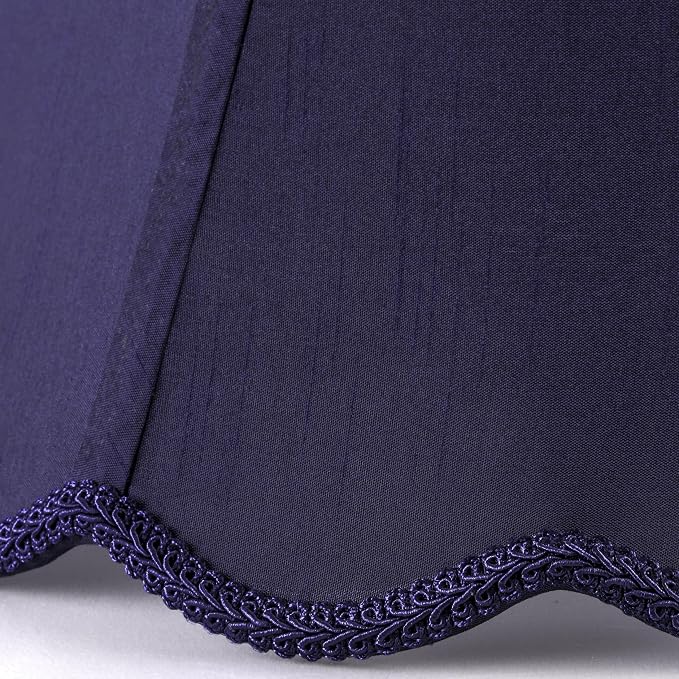 GOSO Set of 1 Leaf Scalloped Lamp Shade Blue, 6×13×9.8 Inch Spider Lamp Shade - Image 3