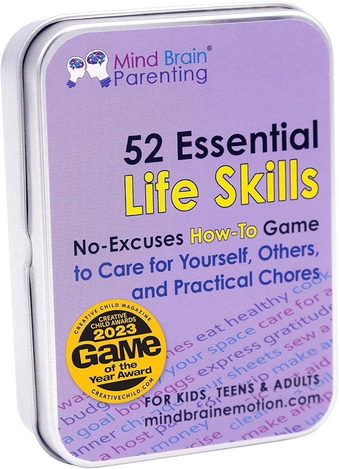 Mind Brain Emotion 52 Essential Life Skills: No-Excuses Game to Teach Kids by MindBrainEmotion