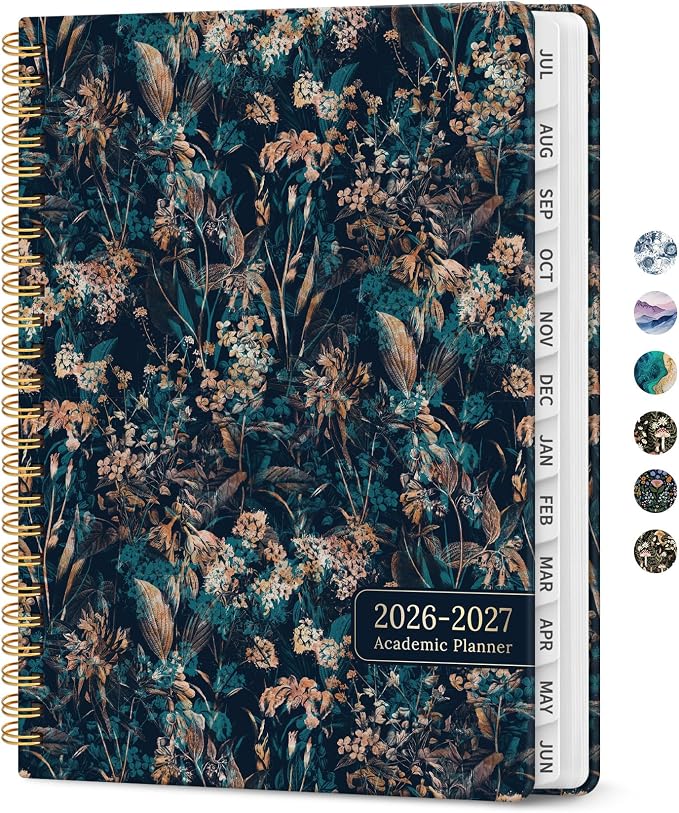 Planner 2026-2027, Academic Monthly and Weekly Calendar Planner by Taja