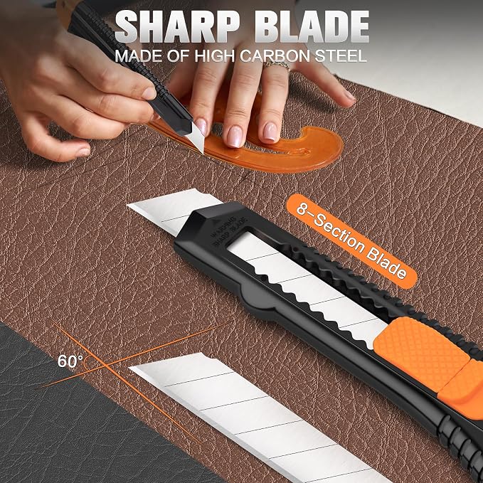 Retractable Utility Knife, 4 Pack Box Cutters - Image 3