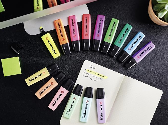 STABILO - BOSS ORIGINAL Pastel - Highlighter - Pack of 4 - Hint of Mint - Image 11