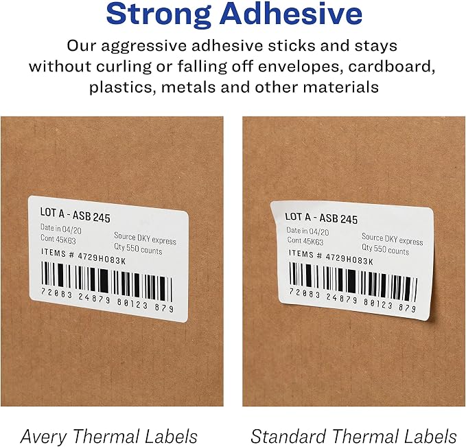 Avery Direct Thermal Address Labels, 1-1/8" x 3-1/2", Comparable to DYMO 30251 - Image 8