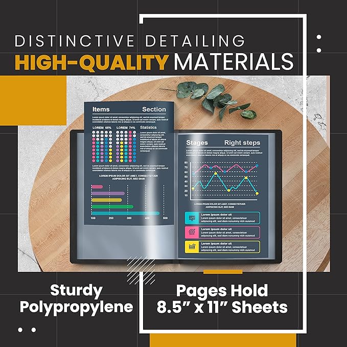 Better Office Products 12 Pocket Bound Presentation Book, 24 Sheet Protector - Image 4
