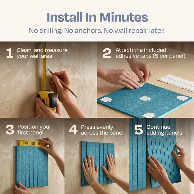 X-Large Cork Board Alternative 12-Pack Felt Bulletin Board Thick and Decorative - Image 5