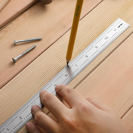 Mr. Pen- Machinist Ruler, 12 Inch, Stainless Steel Imperial | Precision - Image 7