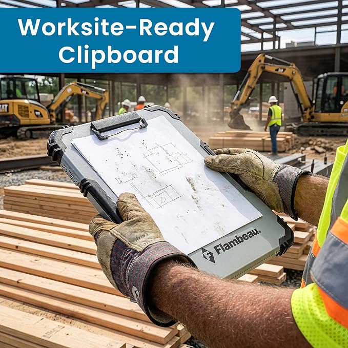 Flambeau Heavy-Duty Contractor Clipboard Document Holder, Portable Storage - Image 4