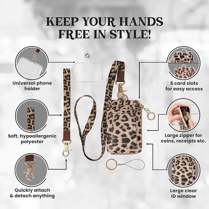 MONDO DESIGNS 2-in-1 ID Badge Holder & Lanyard Wallet - Image 3
