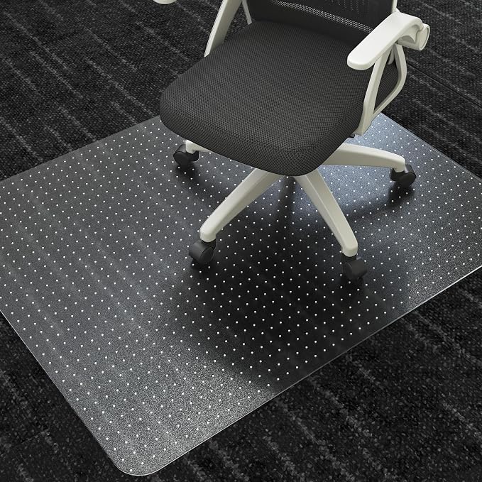 Office Chair Mat for Carpet Floors, Desk Mats 47"X59" for Rolling Desk on Low by SHAREWIN