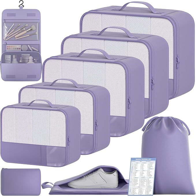 BAGAIL 9 Set Packing Cubes by BAGAIL