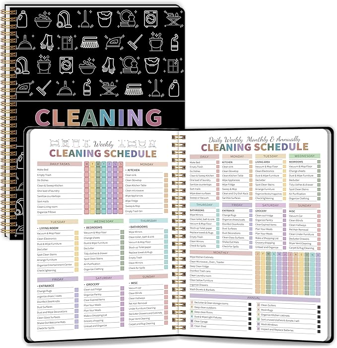 Adhd Cleaning Planner, Schedule&Checklist Organizer by GOLDPEI