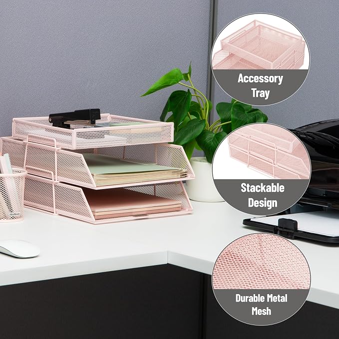 Mind Reader 2 Tier Paper Tray - Image 4