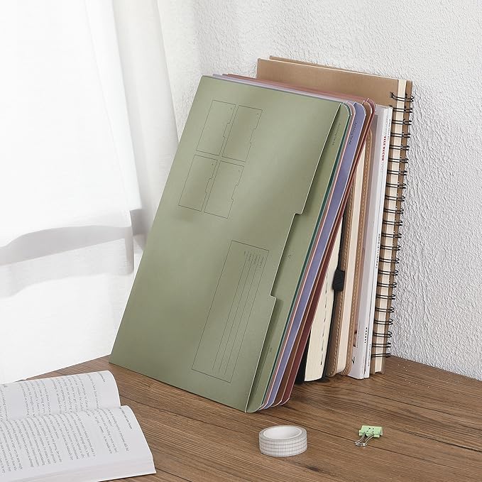 Mr. Pen- Paper Pocket File Folder, 6 Pack, Letter Size | File Jacket Flat Folder - Image 7
