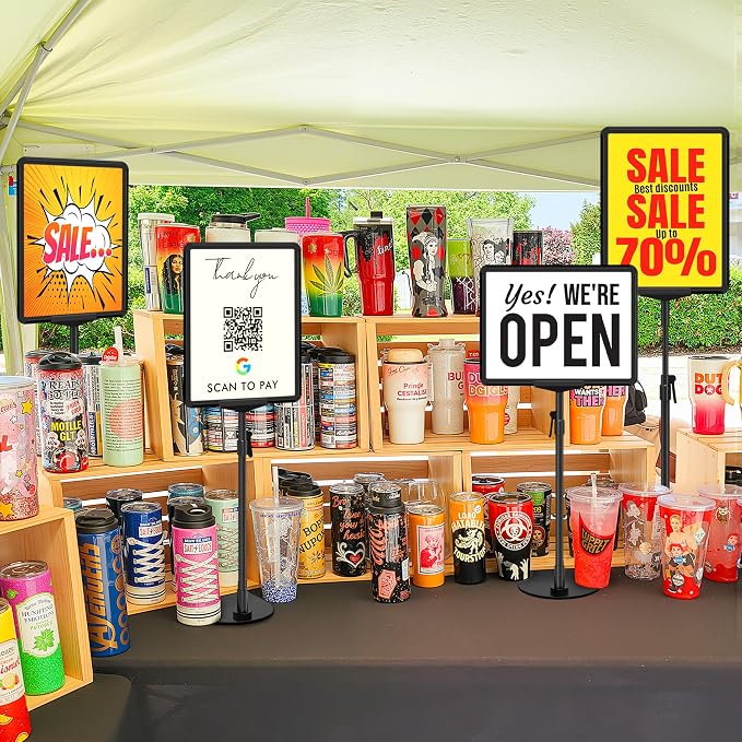 VAIIGO Sign Holder Stand 8.5 x 11, Adjustable Poster Stand - Image 6
