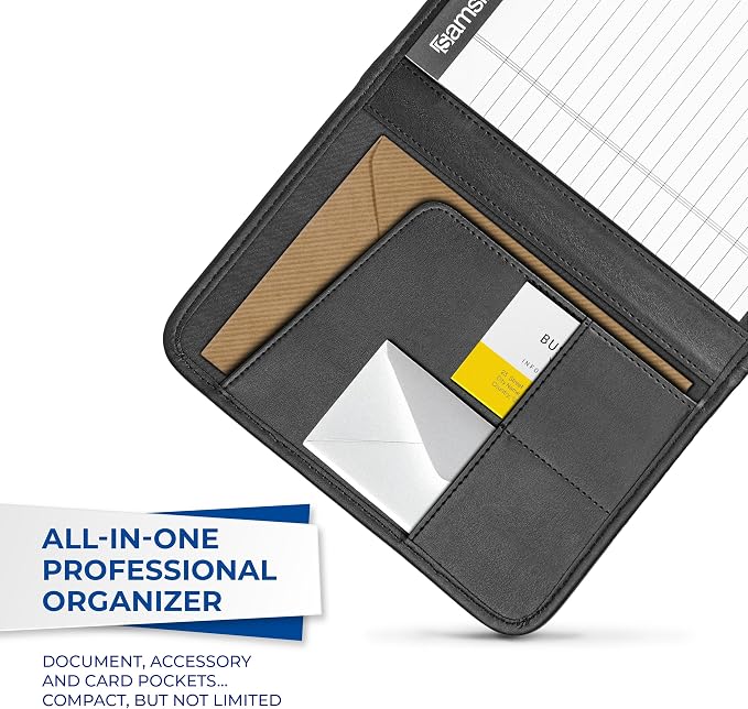 Samsill Professional Padfolio, Faux-Leather Mini Portfolio, - Image 7