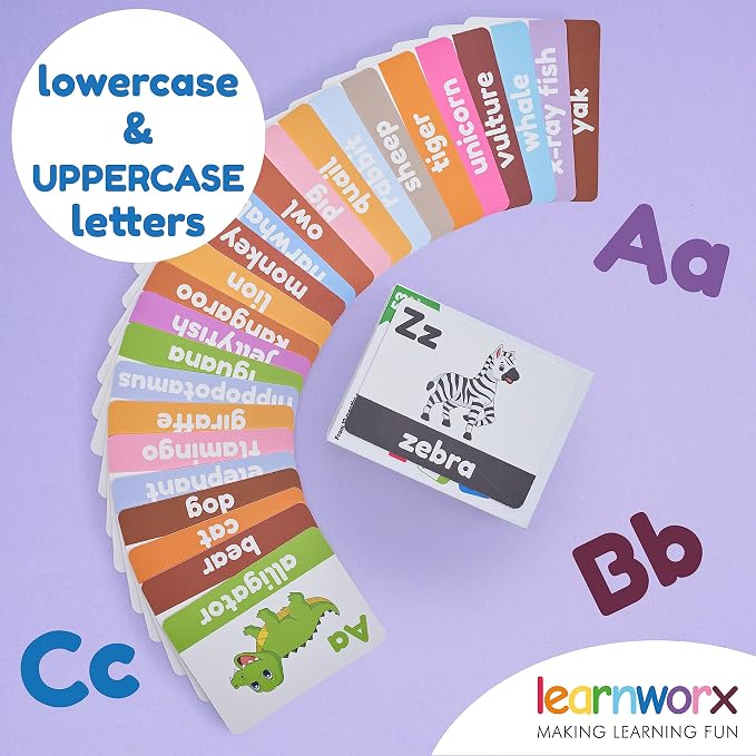 Alphabet Flash Cards for Toddlers | Award-Winning | 52 ABC Flashcards for Baby - Image 4