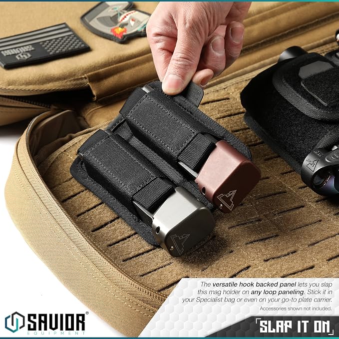 Savior Equipment Tactical Pistol Mag Pouch 9mm .40 45acp Open-Top Single & - Image 3