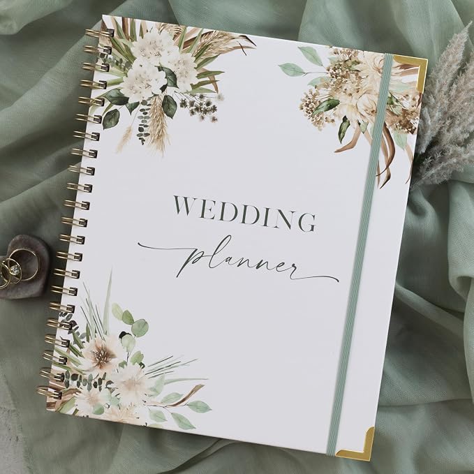 Beautiful Greenery Wedding Planner Book and Organizer - Image 7