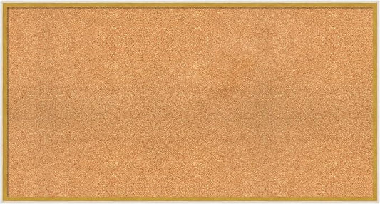 Amanti Art Natural Cork Board for Wall, 23x43 Vision Board with White Frame, Oversize Corkboard Office Decor for Home Organization, Modern Corkboard Pinboard to Display Items for Home Organization in-DeskLoop Office
