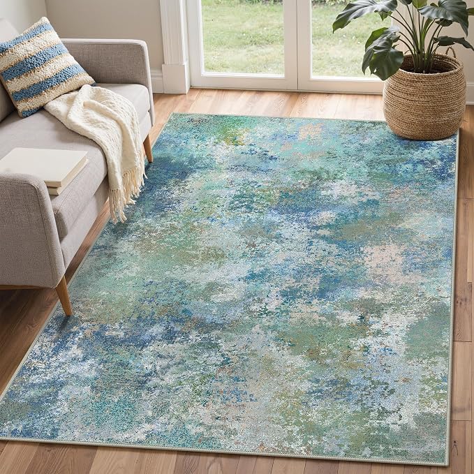 GENIMO 3x5 Rugs for Entryway Entrance, Modern Lightweight Rug Ultra Soft Indoor - Image 2
