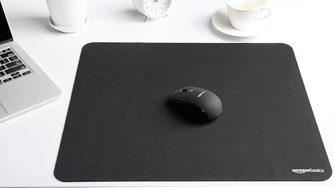 Amazon Basics Large Square Computer Mouse Pad, Cloth and Rubberized Base - Image 2