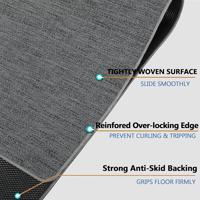 Chair Mat for Hardwood & Tile Floor, Anti Slip, Floor Protector for Home Office - Image 3