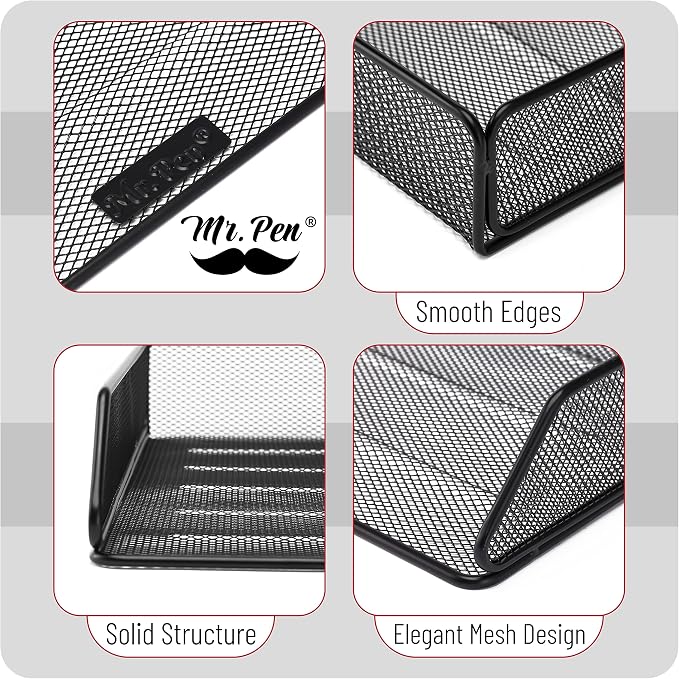 Mr. Pen- Mesh Desk Organizer, Single Tray Desktop Organizer | Letter Tray Desk - Image 3